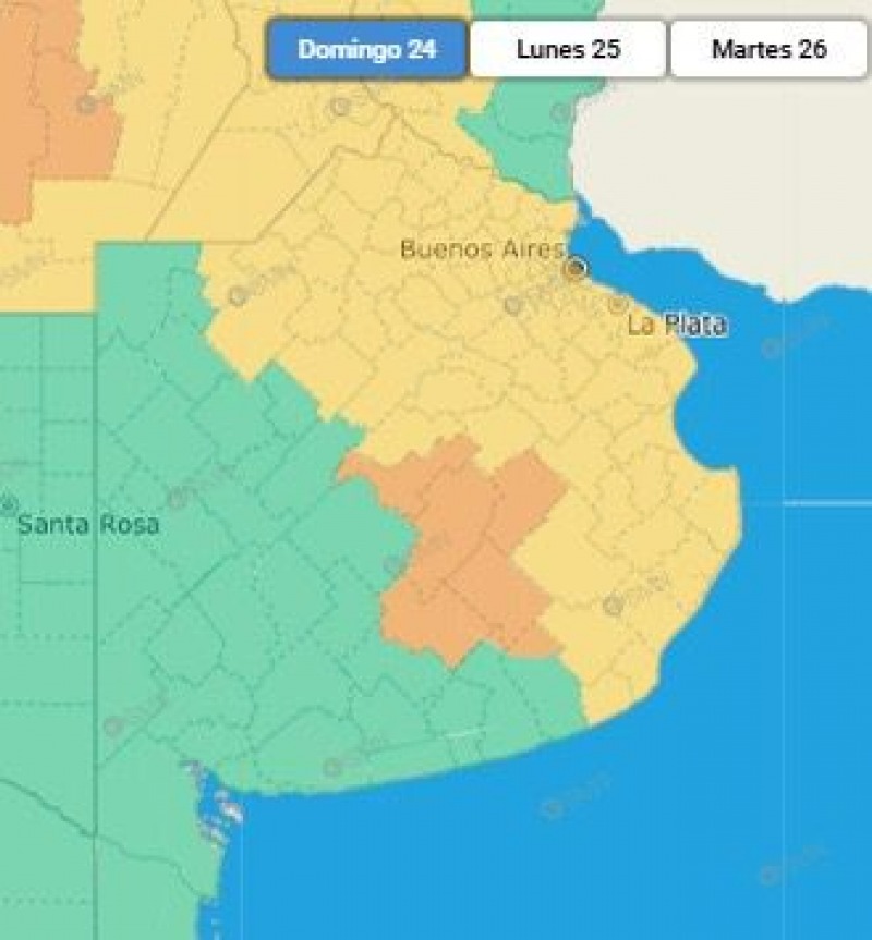 Olavarra sali del estado de alerta naranja